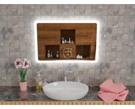 Зеркало с мягкой интерьерной подсветкой для ванной комнаты Катани 200х80 см