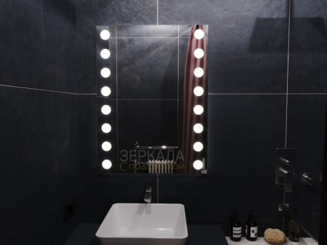 Зеркало для ванной с подсветкой Бьюти 70х100 см
