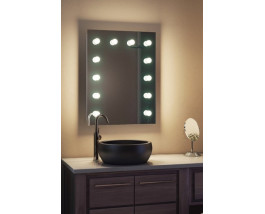 Зеркало в ванную с подсветкой для макияжа Лея